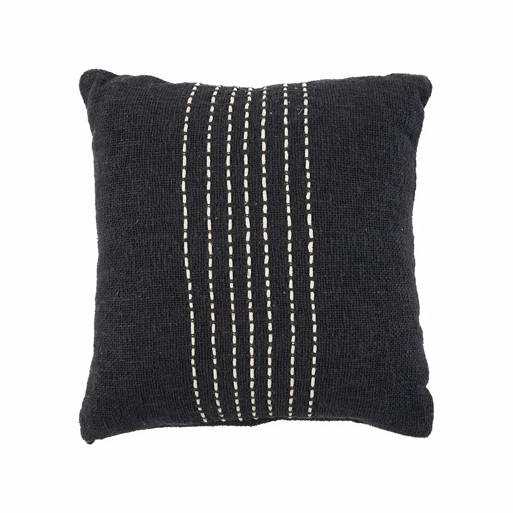 Cushions - The Drizle Cushion Cover - Black White - BAZAR BIZAR LIVING