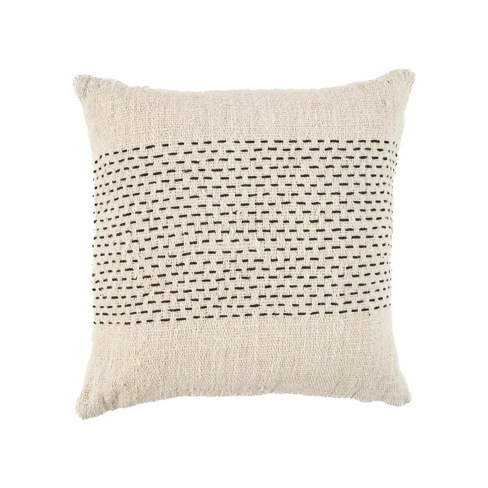 Cushions - The Misty Cushion Cover - Natural Black - BAZAR BIZAR LIVING