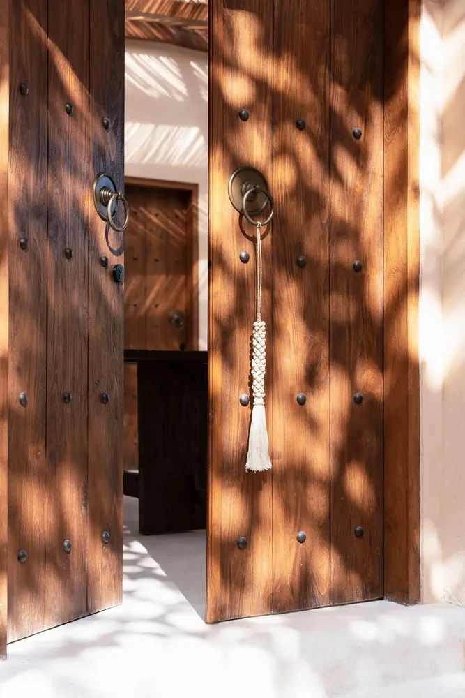 Decorative objects - The Wooden Beads with Cotton Tassel - Natural White - BAZAR BIZAR LIVING