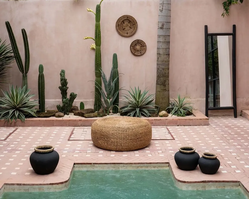 Ottomans - The Hyacinth Pouffe - Natural - M - BAZAR BIZAR LIVING