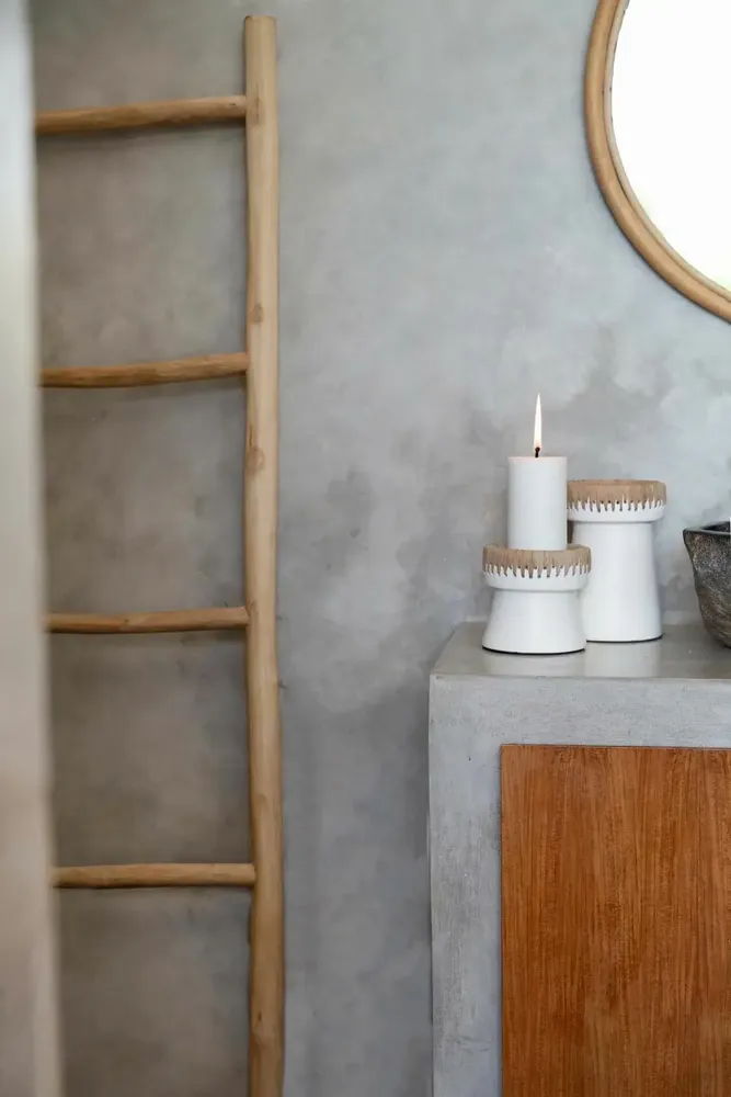 Candlesticks and candle holders - The Pretty Candle Holder - White Natural - L - BAZAR BIZAR LIVING