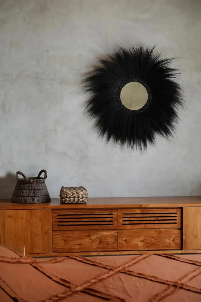 Mirrors - The Simba Mirror - Black - L - BAZAR BIZAR LIVING