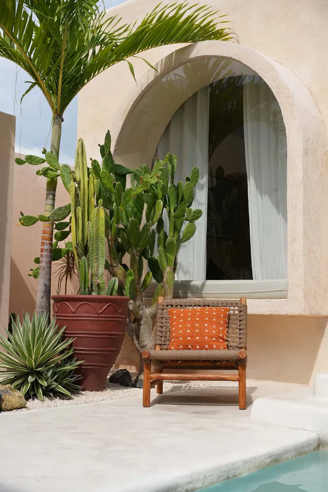 Cushions - The Zillion Kiss Cushion Cover - Terracotta White - BAZAR BIZAR LIVING