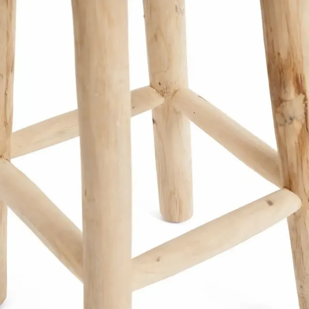 Stools - The Raffia Bar Stool - BAZAR BIZAR LIVING