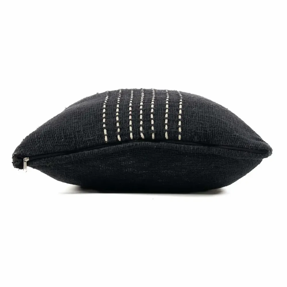 Cushions - The Drizle Cushion Cover - Black White - BAZAR BIZAR LIVING