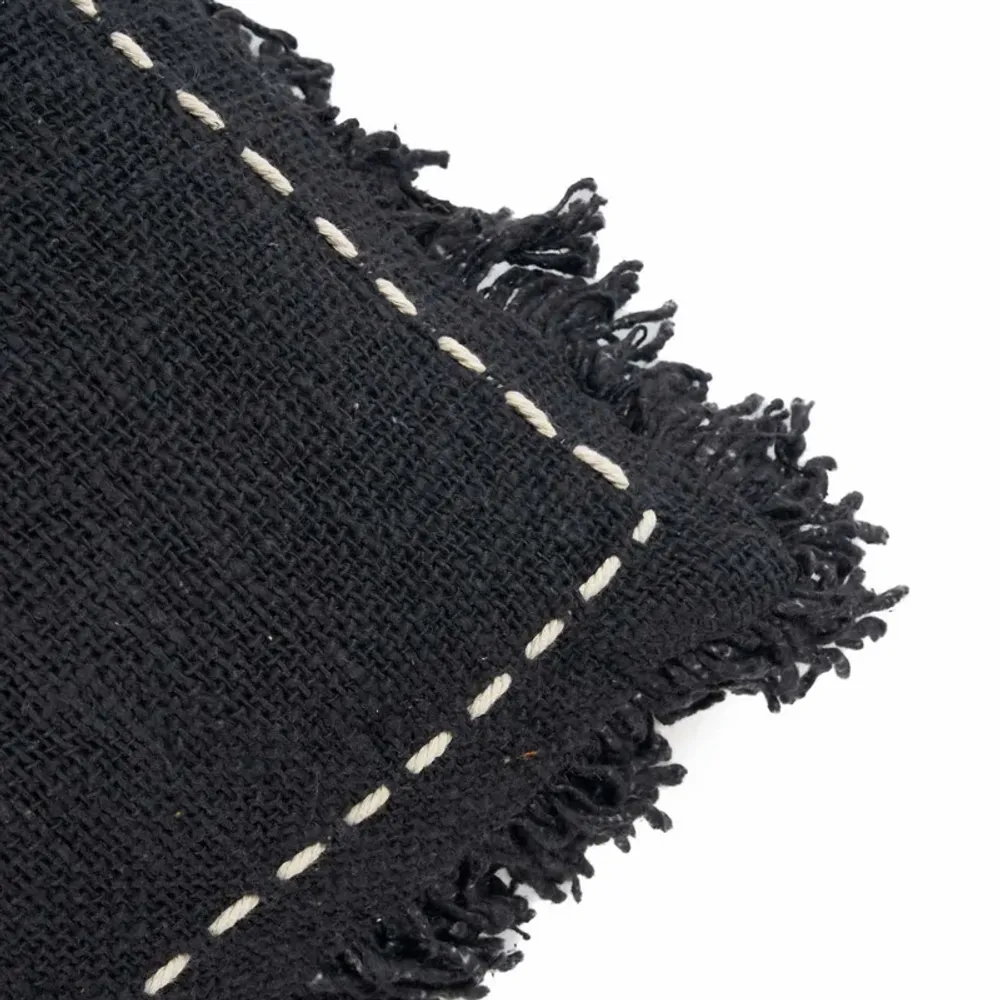 Cushions - The Kasbah Cushion Cover - Black White - BAZAR BIZAR LIVING