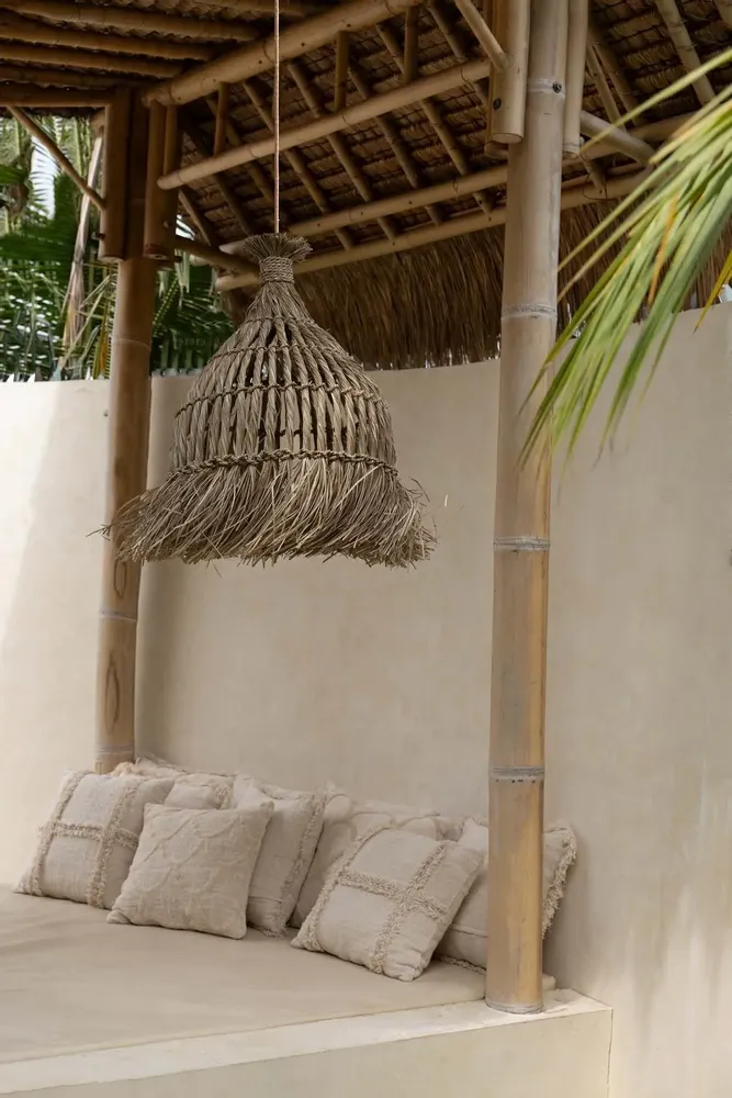 Hanging lights - The Guagua Pendant - Natural - L - BAZAR BIZAR LIVING