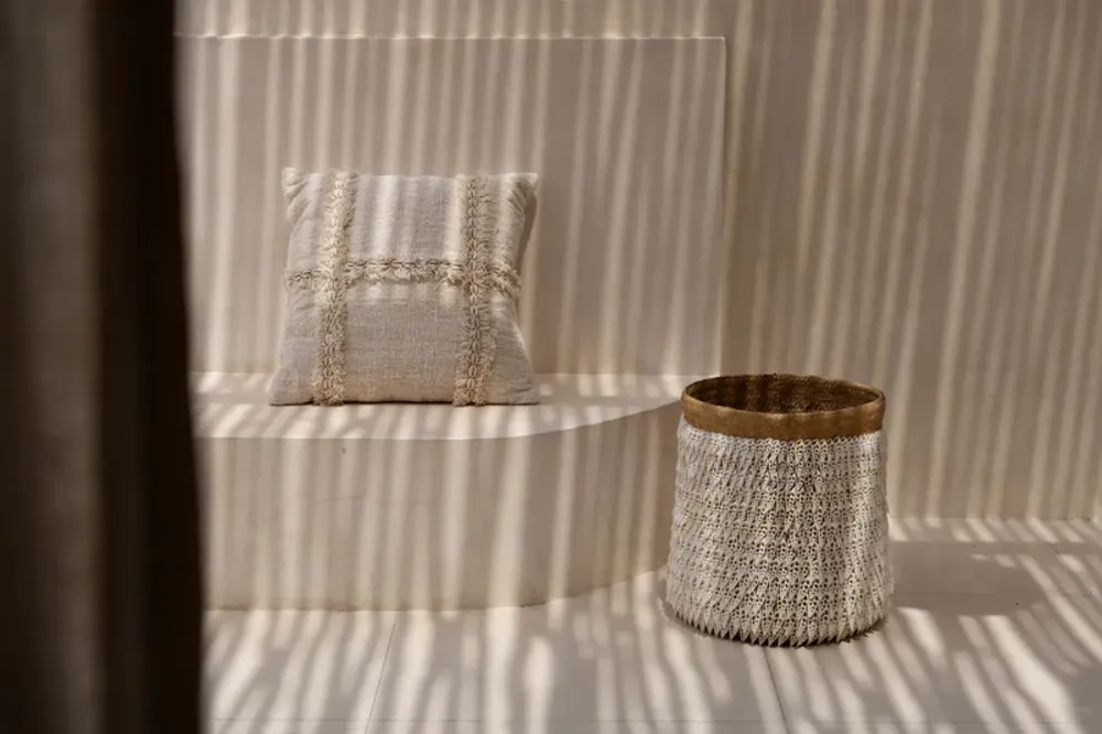 Cushions - The Nomad Cushion Cover - Natural - BAZAR BIZAR LIVING