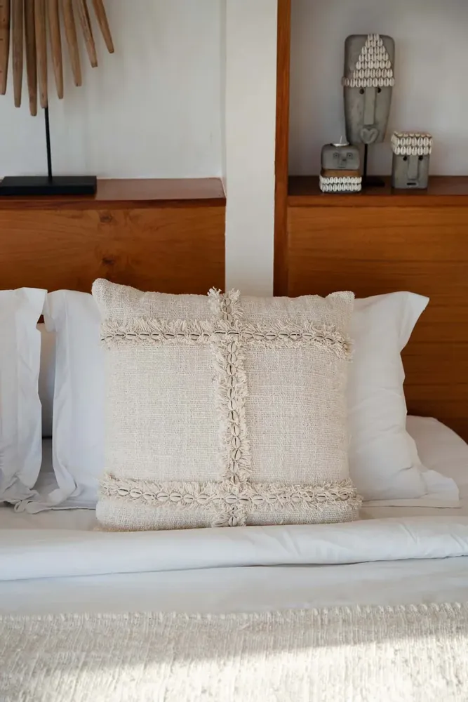 Cushions - The Nomad Cushion Cover - Natural - BAZAR BIZAR LIVING