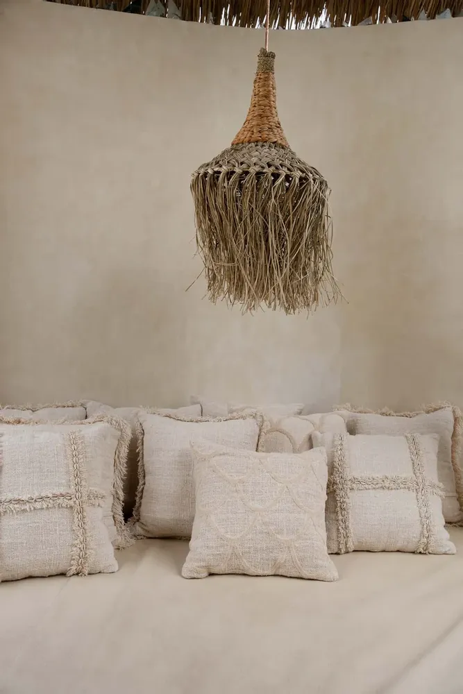 Cushions - The Nomad Cushion Cover - Natural - BAZAR BIZAR LIVING
