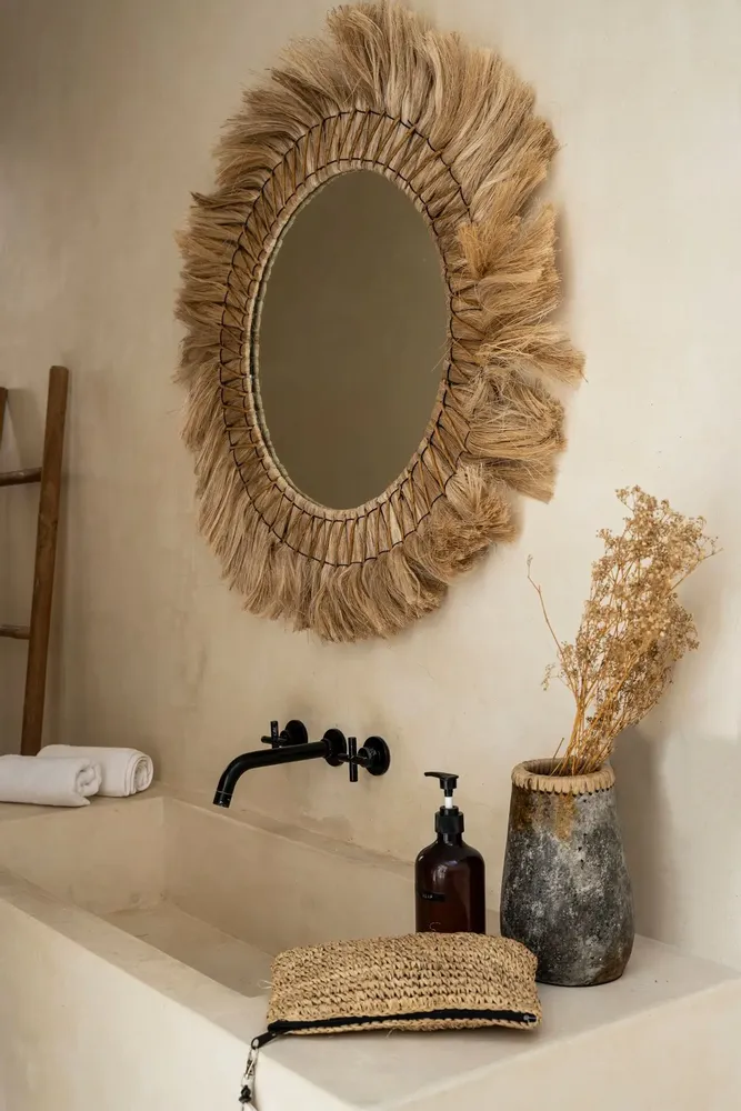 Mirrors - The Pretty Blonde Mirror - Natural - L - BAZAR BIZAR LIVING