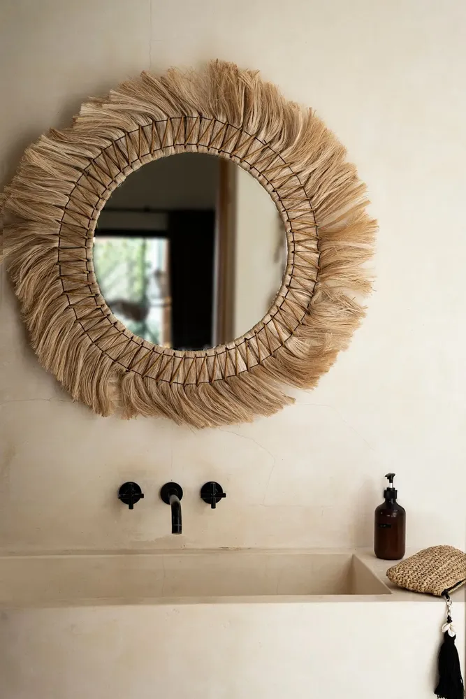 Mirrors - The Pretty Blonde Mirror - Natural - L - BAZAR BIZAR LIVING
