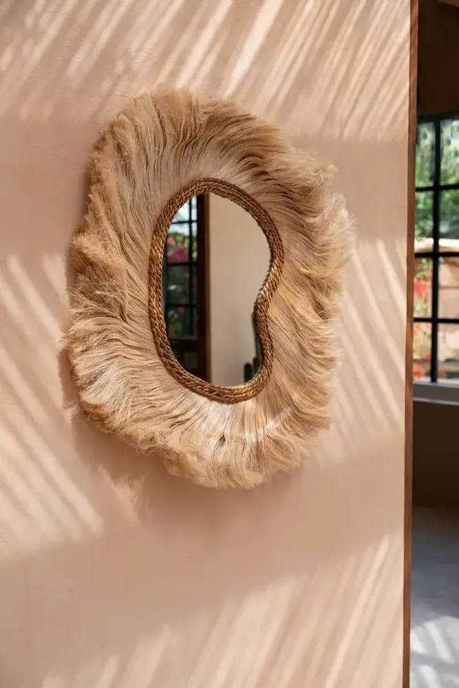 Mirrors - The La Principessa Mirror - Natural - L - BAZAR BIZAR LIVING