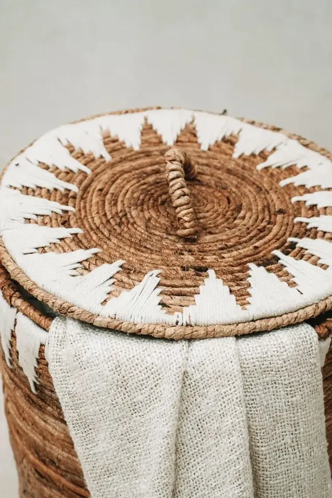 Paniers à linge - Le Panier de Linge Banana Stitched - M - BAZAR BIZAR LIVING