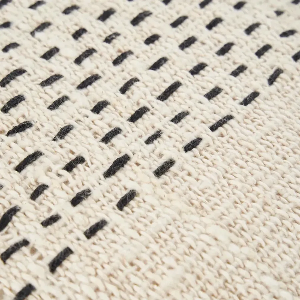 Cushions - The Misty Cushion Cover - Natural Black - BAZAR BIZAR LIVING