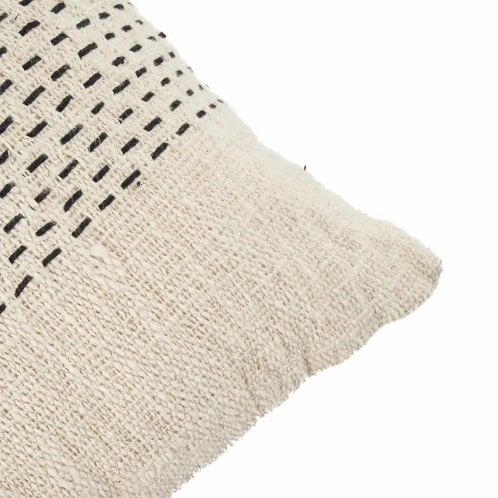Cushions - The Misty Cushion Cover - Natural Black - BAZAR BIZAR LIVING