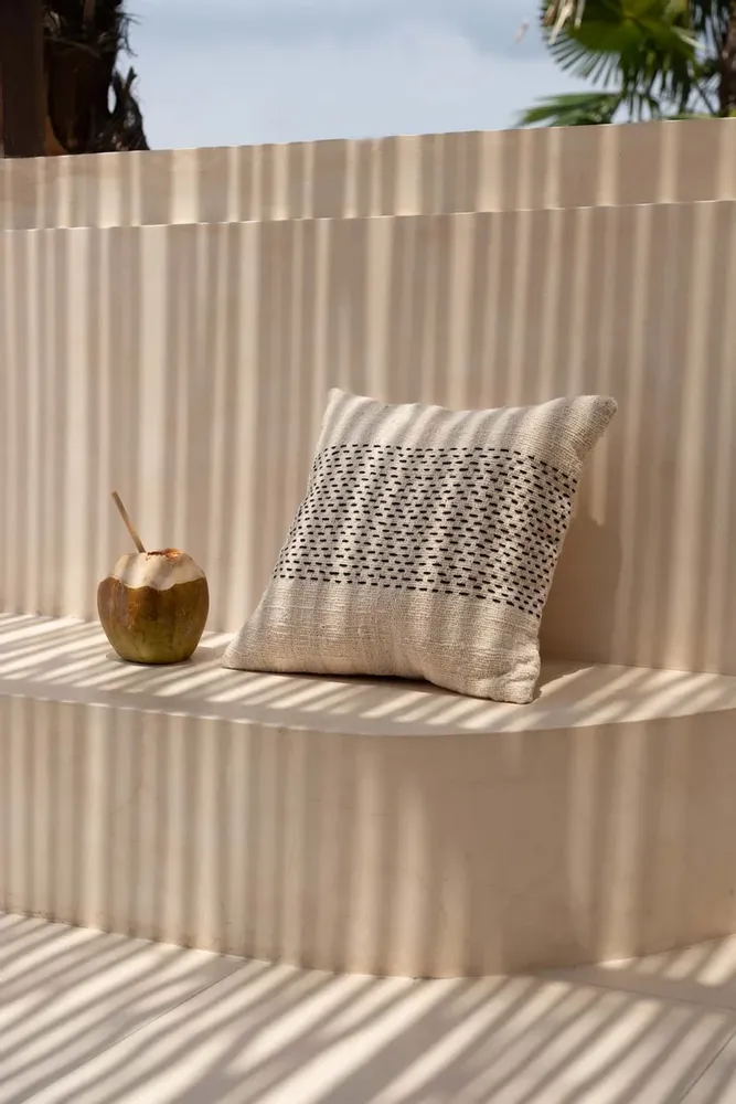 Cushions - The Misty Cushion Cover - Natural Black - BAZAR BIZAR LIVING