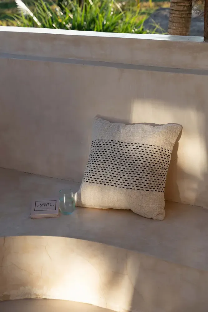 Cushions - The Misty Cushion Cover - Natural Black - BAZAR BIZAR LIVING