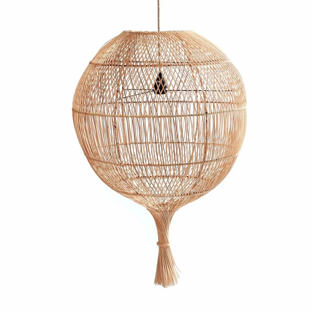 Floor lamps - The Wonton Floor Lamp - Pendant - Natural - BAZAR BIZAR LIVING