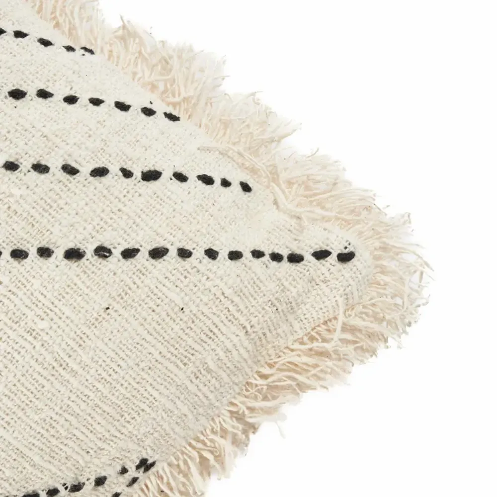 Cushions - The Tribal Cushion Cover - Natural Black - BAZAR BIZAR LIVING