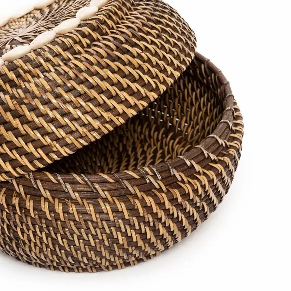 Boîtes de rangement  - Le Panier Colonial Peek-a-Boo - Naturel Marron - S - BAZAR BIZAR LIVING