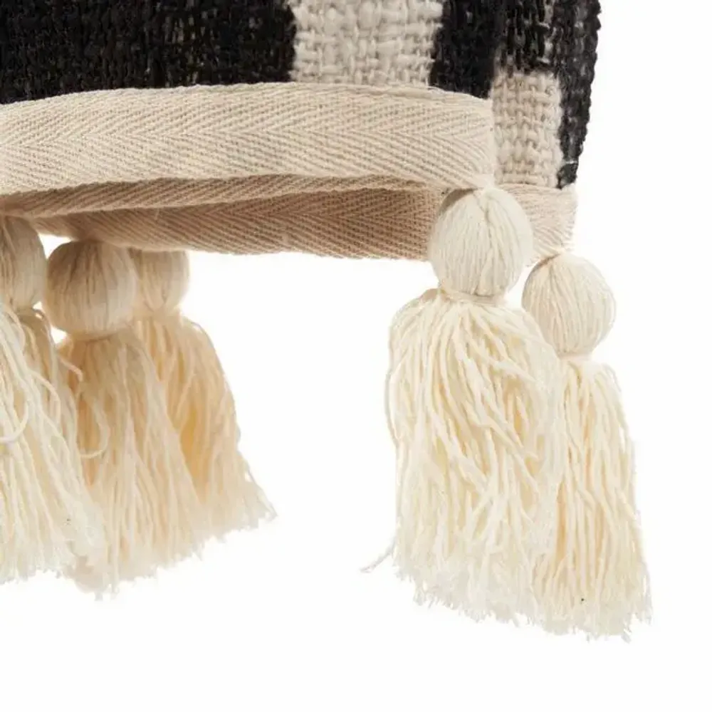 Throw blankets - The Aztec Bed Throw - Natural Black - BAZAR BIZAR LIVING