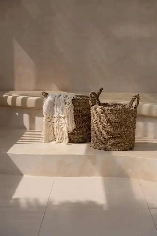 Boîtes de rangement  - Le Panier Sensity - Naturel - L - BAZAR BIZAR LIVING