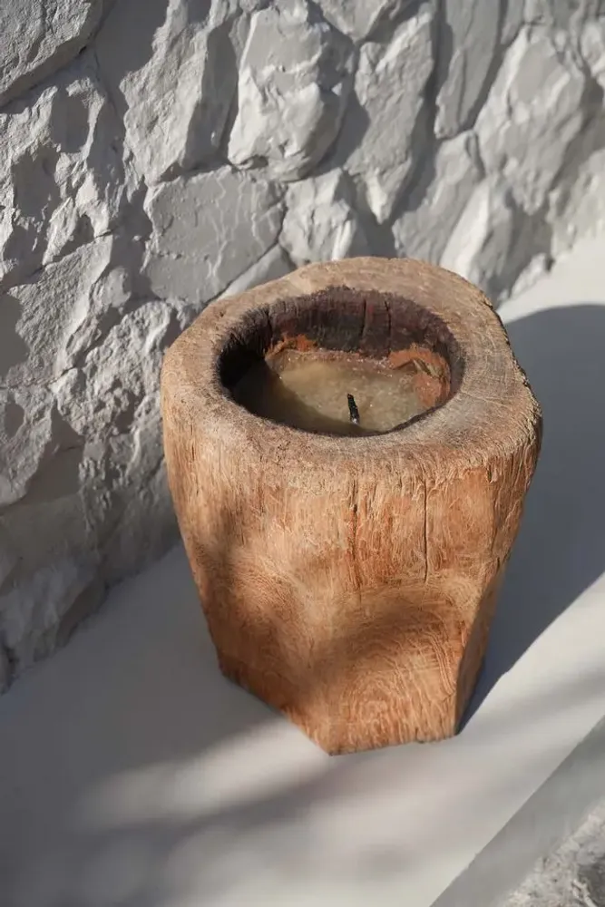 Candlesticks and candle holders - The Candle Trunk - Natural - BAZAR BIZAR LIVING