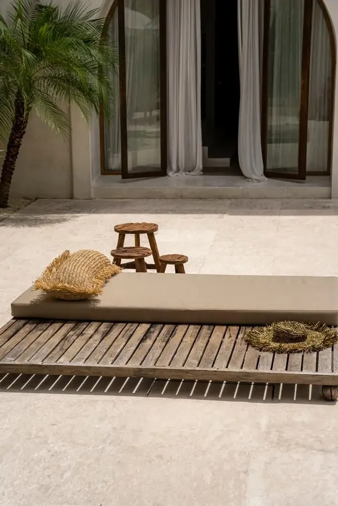 Coussins - Le Coussin Raffia Rectangulaire - Naturel - 35x100 - BAZAR BIZAR LIVING