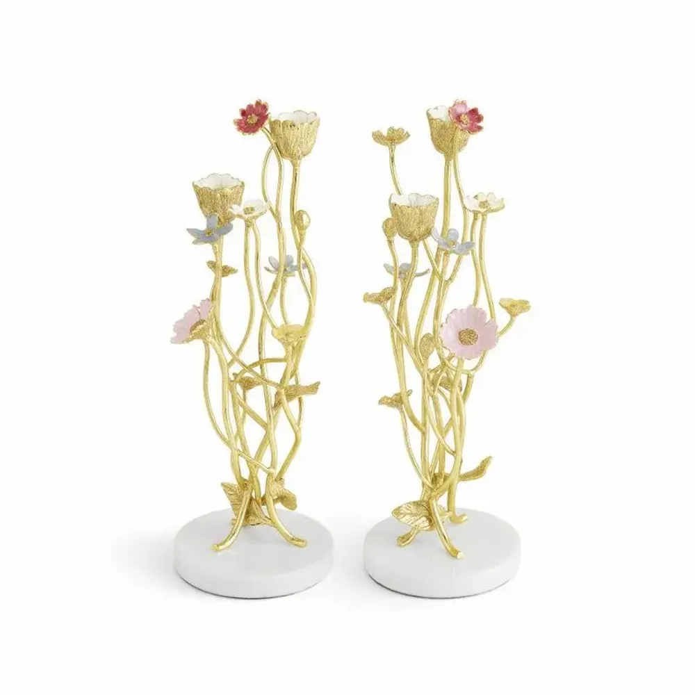 Objets de décoration - Bougeoirs « Fleurs sauvages S/2 - MICHAEL ARAM