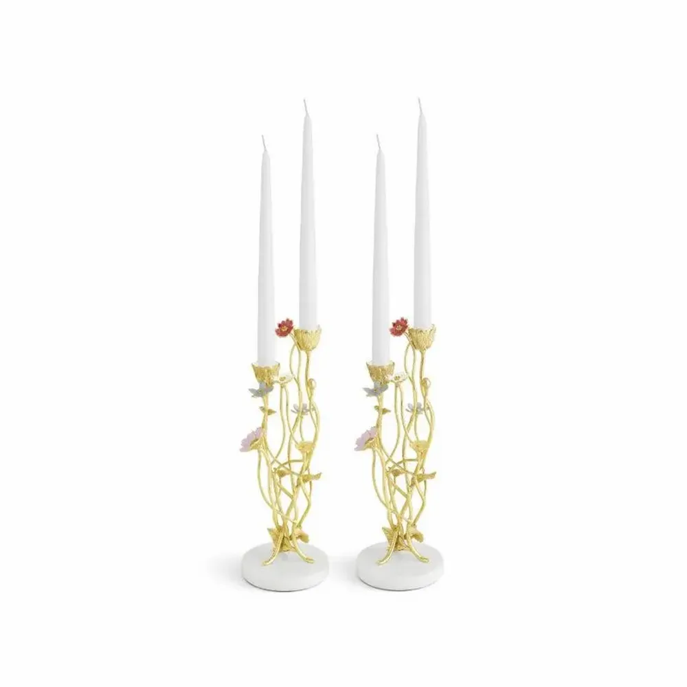 Objets de décoration - Bougeoirs « Fleurs sauvages S/2 - MICHAEL ARAM