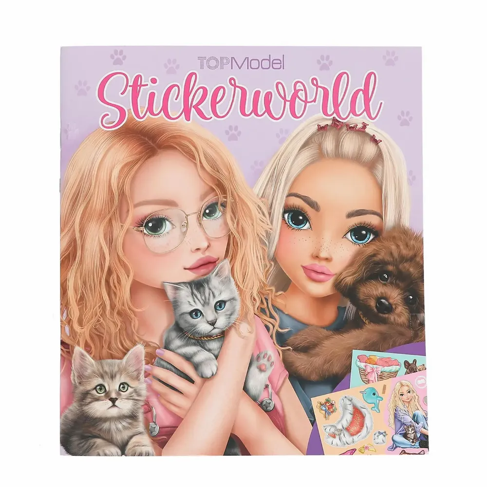 Children's arts and crafts - TopModel Stickerworld KITTY and DOGGY - DEPESCHE VERTRIEB GMBH & CO KG