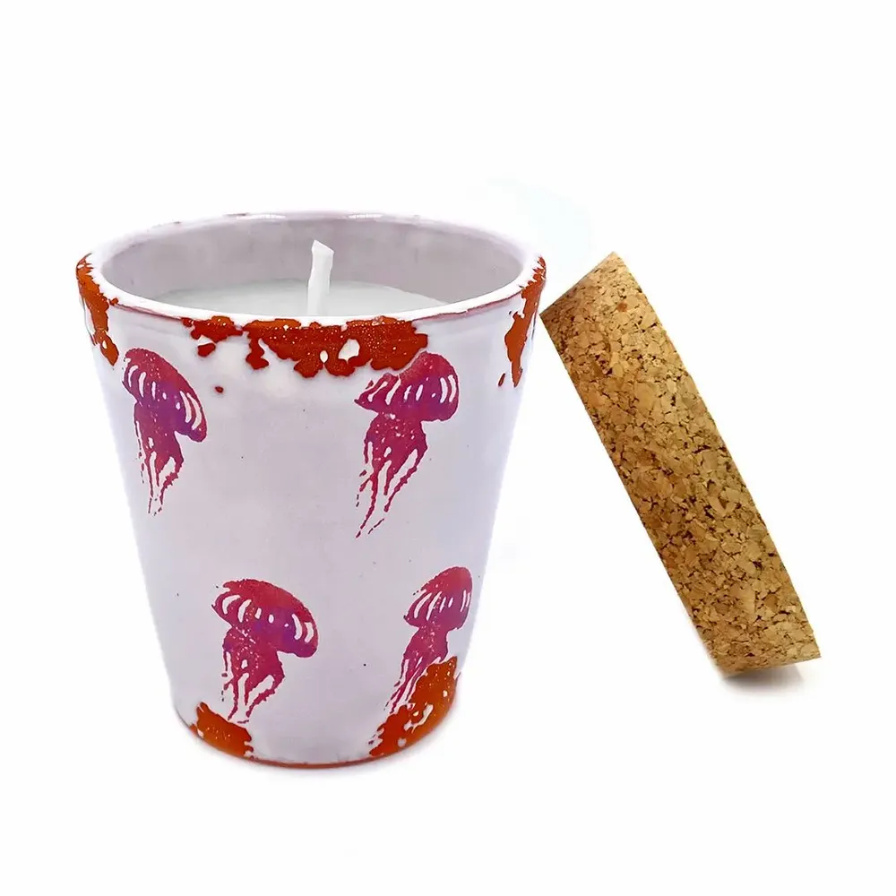 Bougies - Bougie parfumée en céramique Jellyfish taille S - WAX DESIGN - BARCELONA