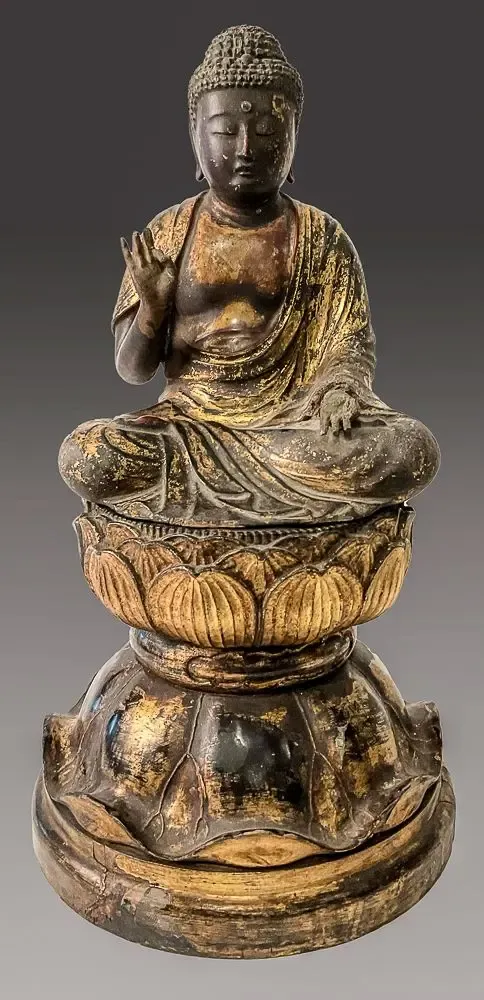 Sculptures, statuettes and miniatures - Buddha Amida JP140 - THIERRY GERBER