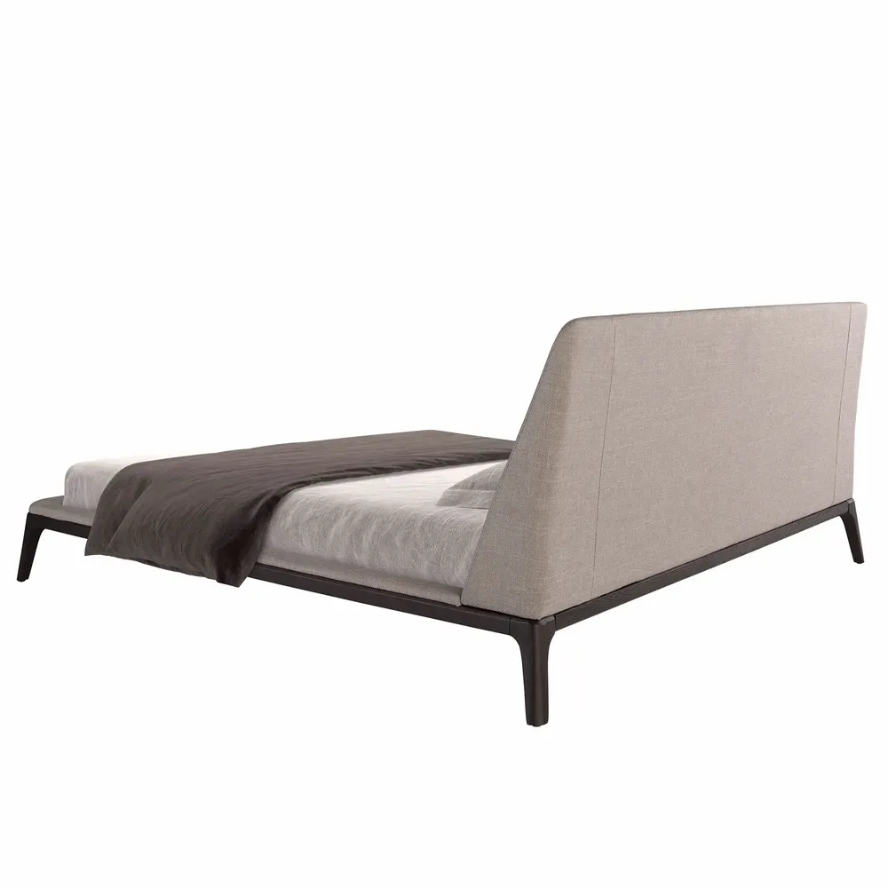 Beds - Grey fabric bed - ANGEL CERDÁ