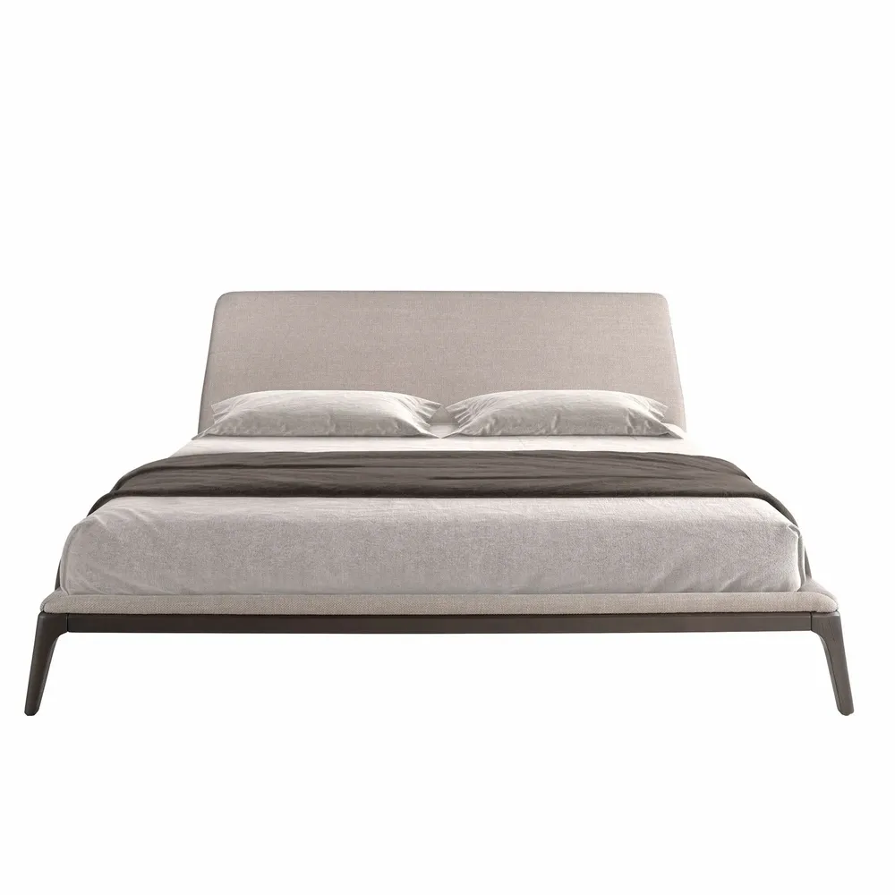 Beds - Grey fabric bed - ANGEL CERDÁ