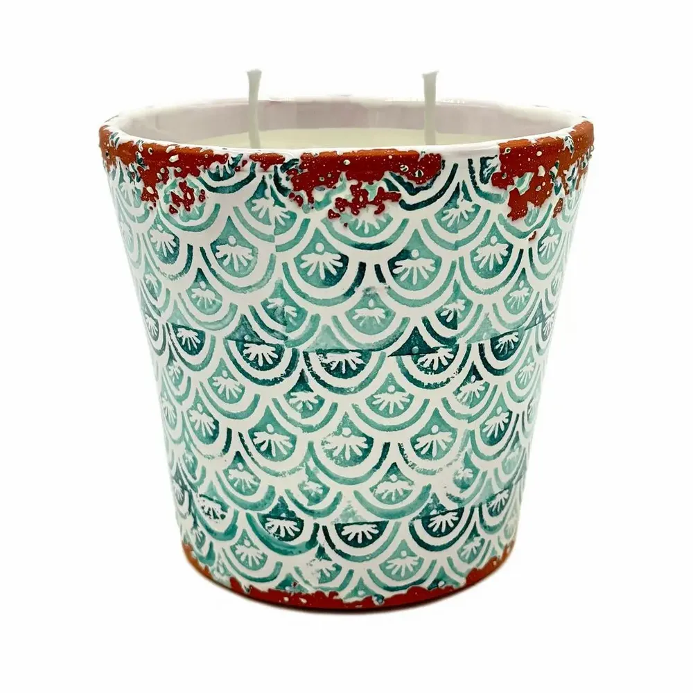 Candles - summer scales ceramic scented candle size L - WAX DESIGN - BARCELONA