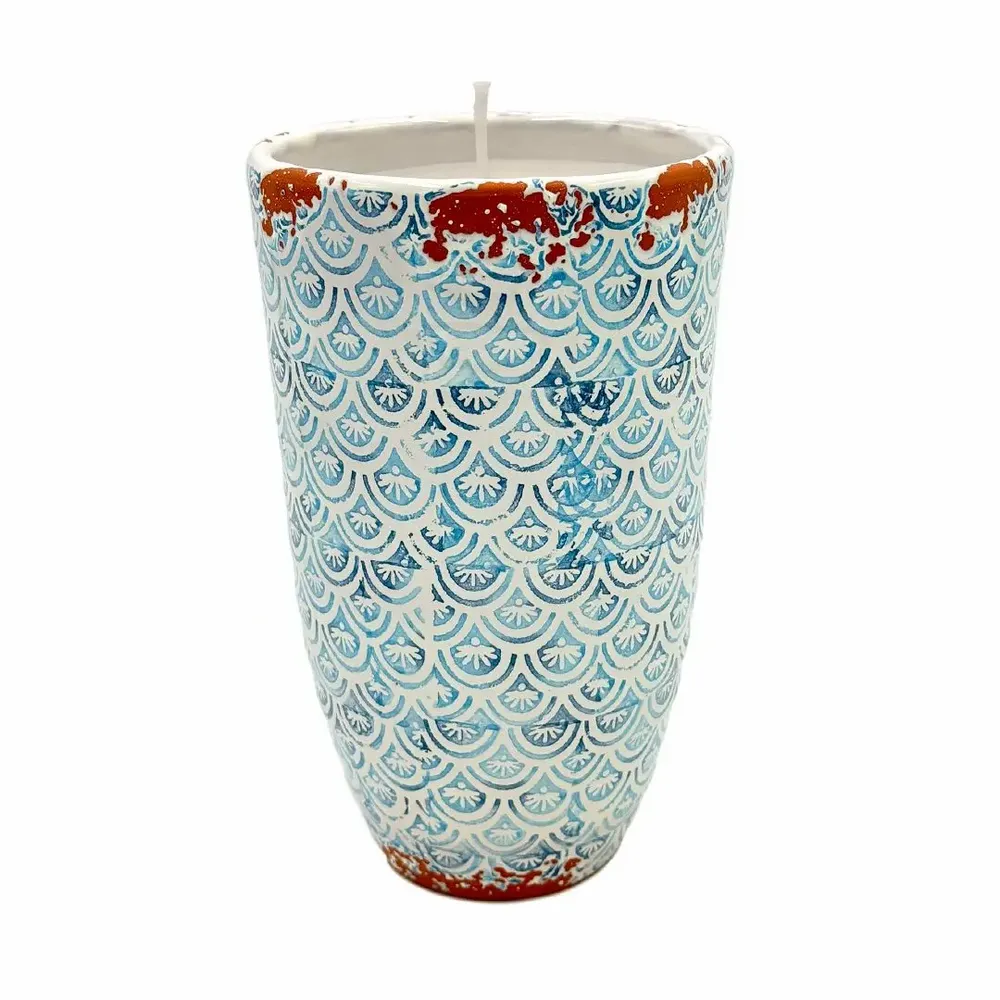 Candles - summer scales ceramic scented candle size XL - WAX DESIGN - BARCELONA
