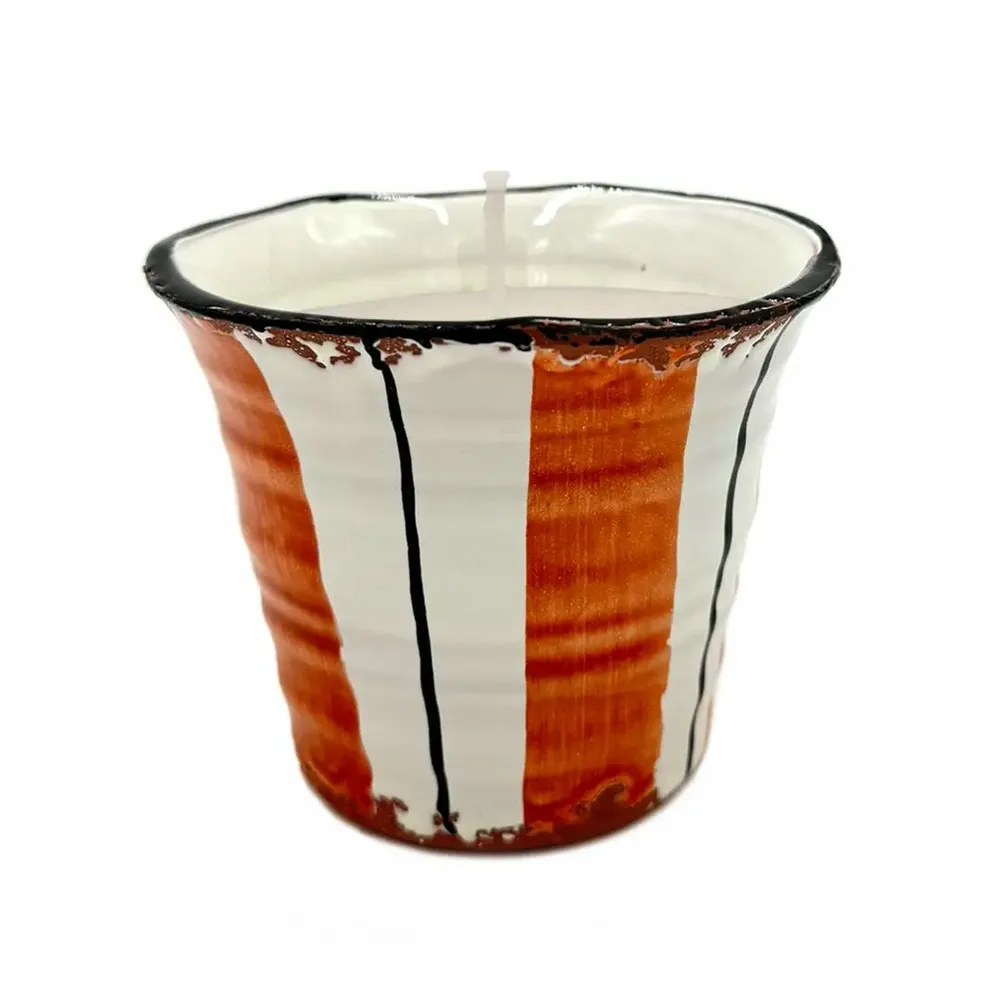 Bougies - Bougie hamac en céramique CITRONELA taille M - WAX DESIGN - BARCELONA