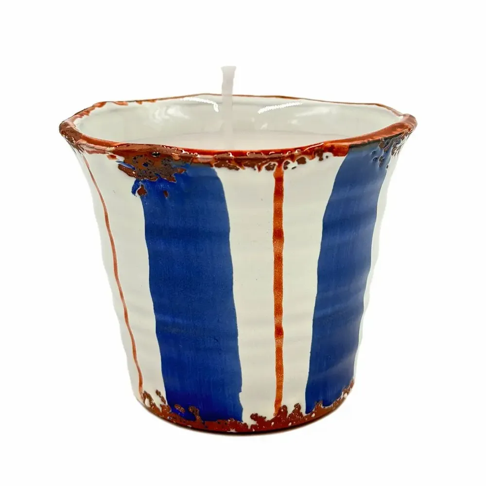 Bougies - Bougie hamac en céramique CITRONELA taille M - WAX DESIGN - BARCELONA