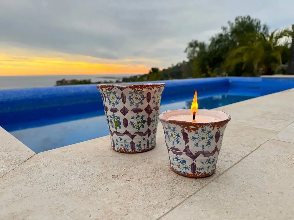 Candles - Ceramic Ciutadella candle CITRONELA size L - WAX DESIGN - BARCELONA