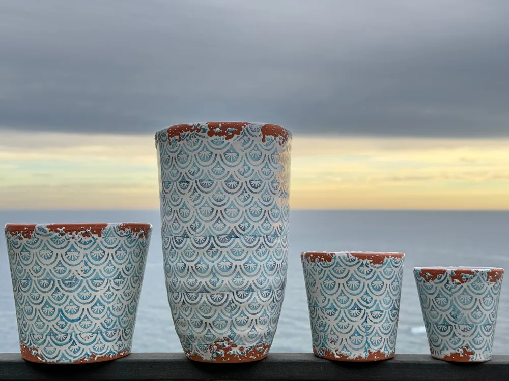 Candles - summer scales ceramic scented candle size L - WAX DESIGN - BARCELONA