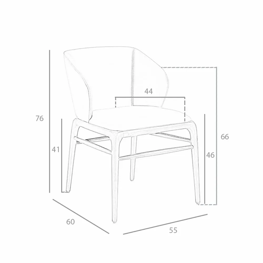 Chaises - Chaise de table à manger rembourrée en simili cuir - ANGEL CERDÁ