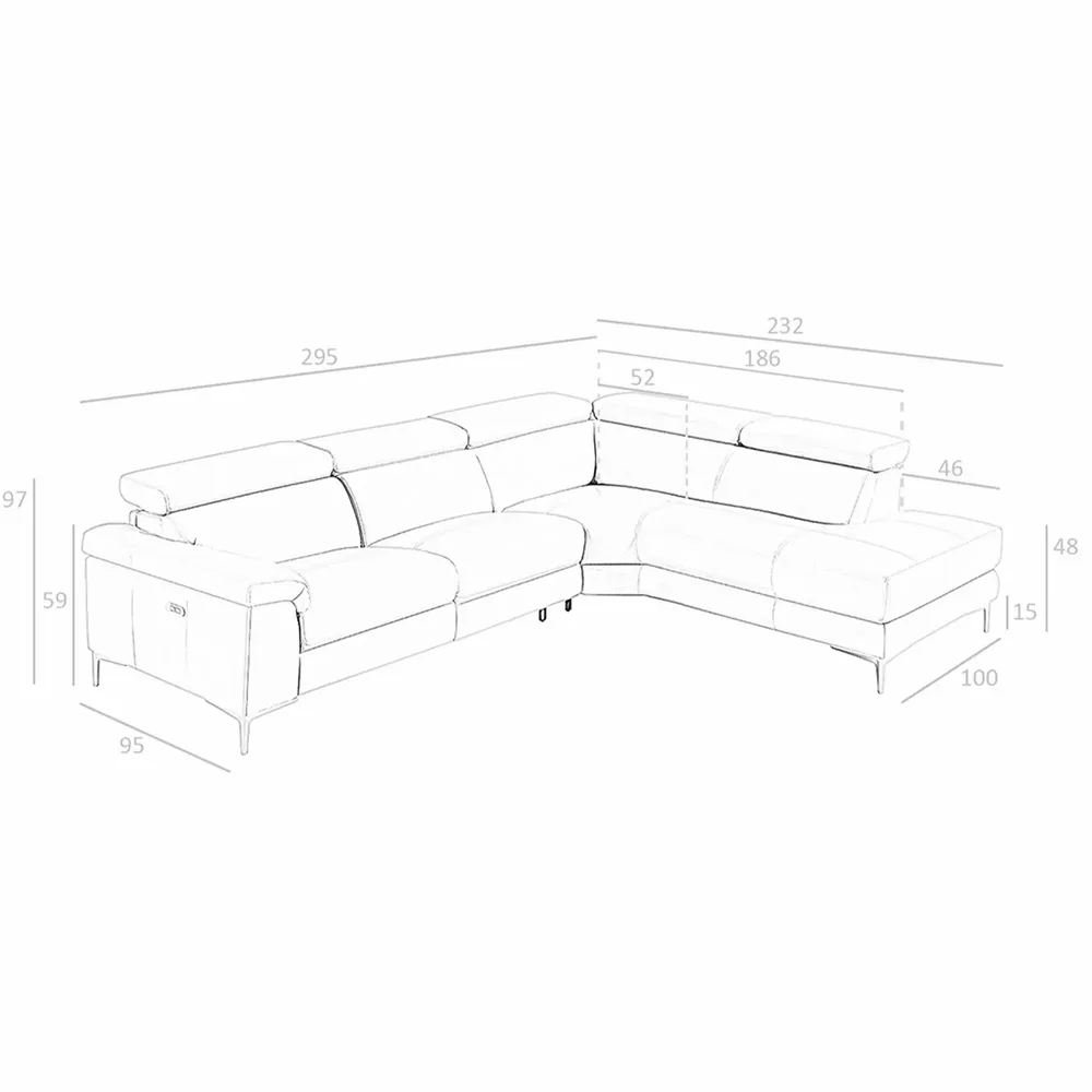 Canapés - Canapé d'angle en peau de vache relax mécanismes - ANGEL CERDÁ