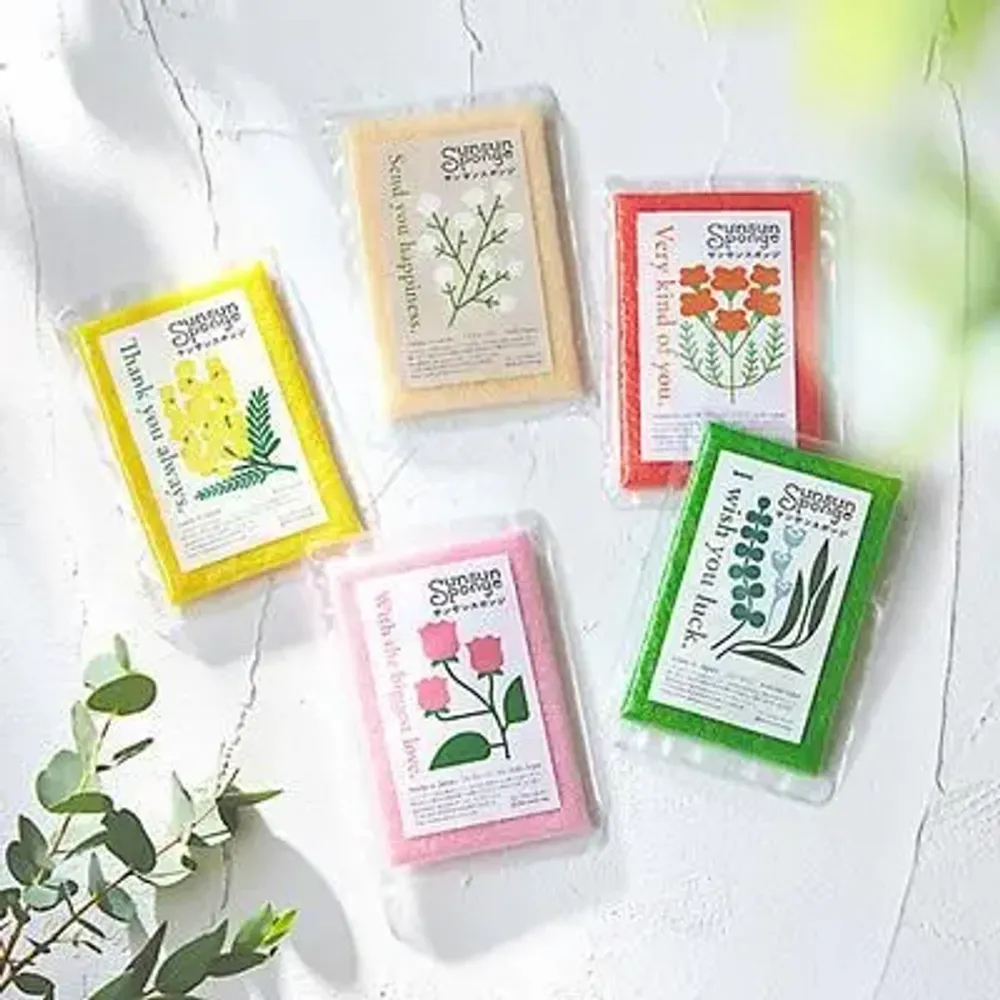 Ustensiles de cuisine - Sun Sun Sponge, Sun Sun Sponge Fuji Sun, Sponge Flower Label - ABINGPLUS