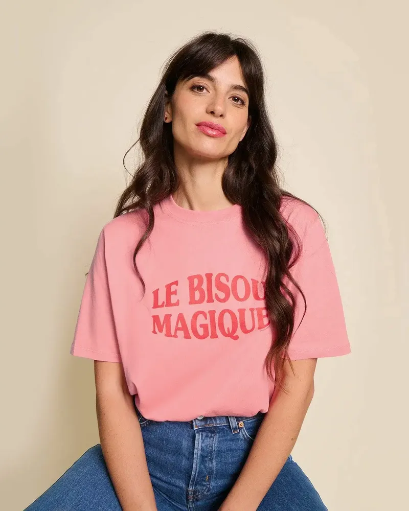 Apparel - The magic kiss t-shirt for women in organic cotton - ÉMOI ÉMOI
