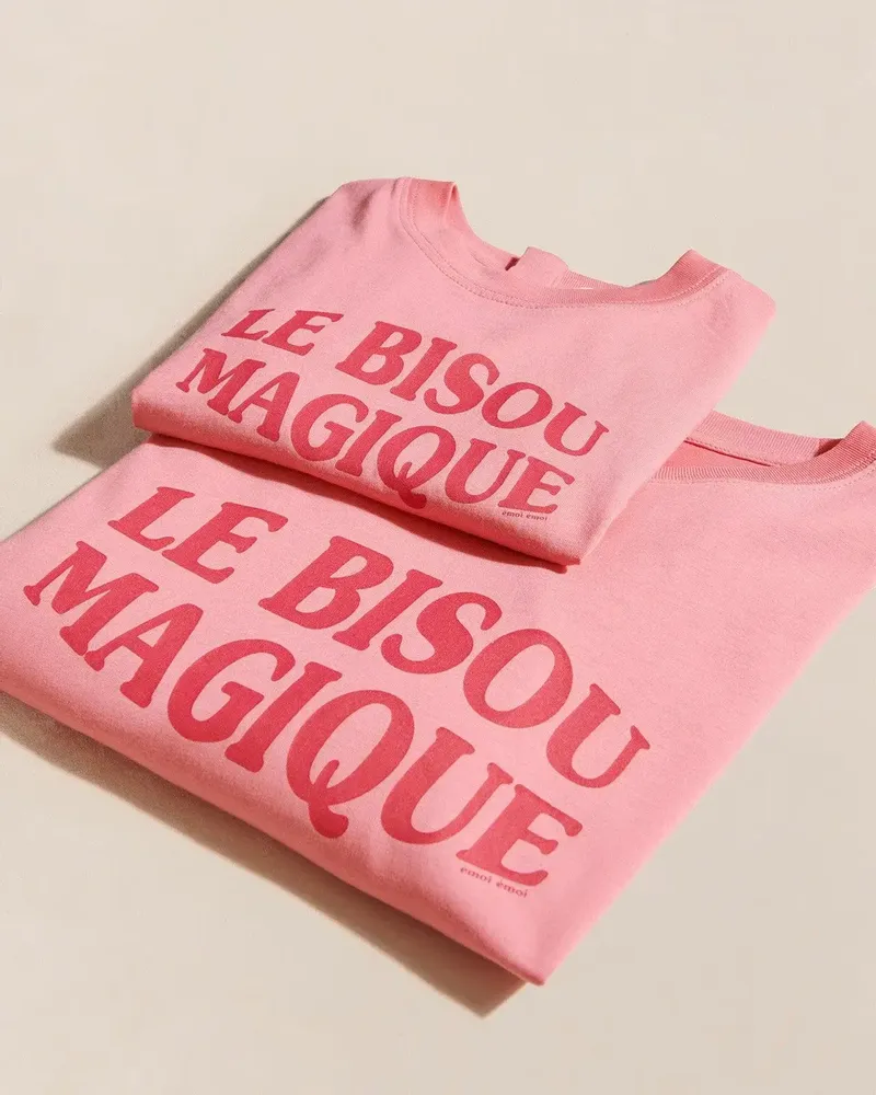 Apparel - The magic kiss t-shirt for women in organic cotton - ÉMOI ÉMOI