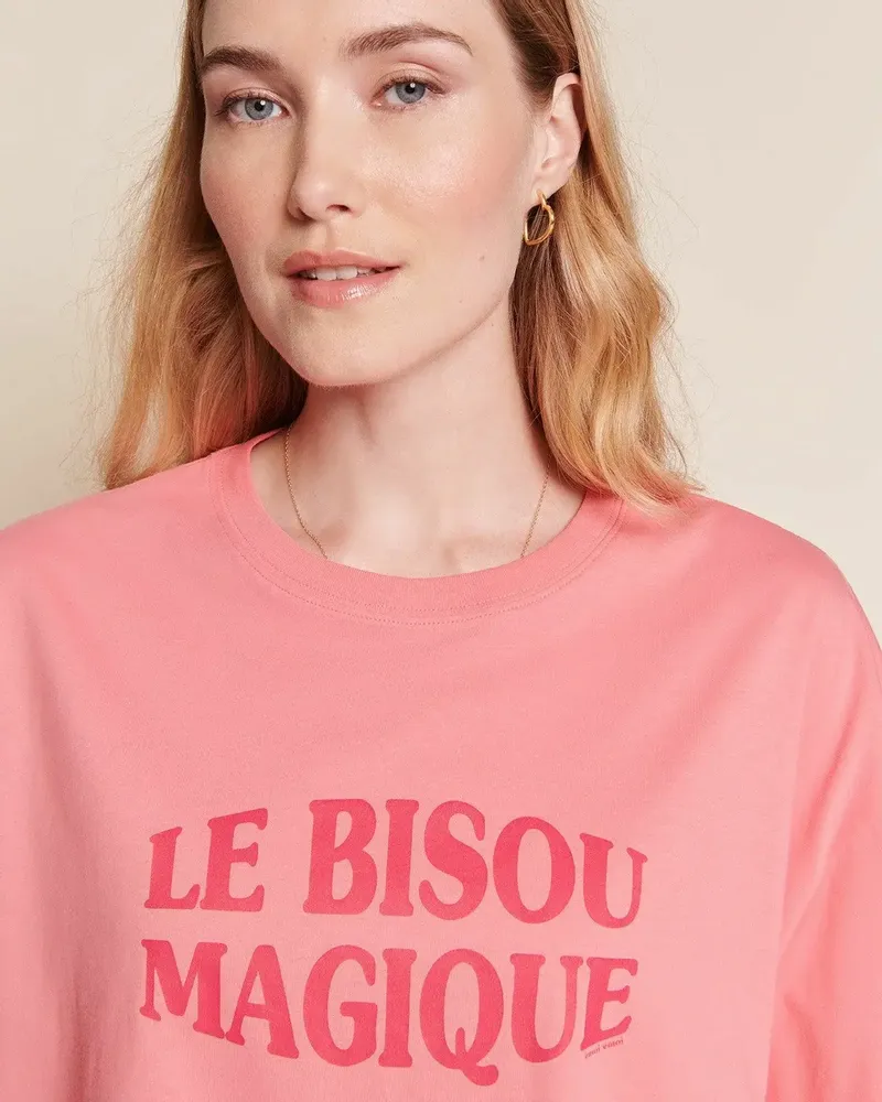 Apparel - The magic kiss t-shirt for women in organic cotton - ÉMOI ÉMOI