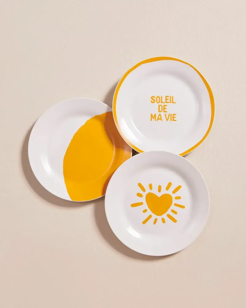 Assiettes au quotidien - Assiette Soleil de ma vie - ÉMOI ÉMOI