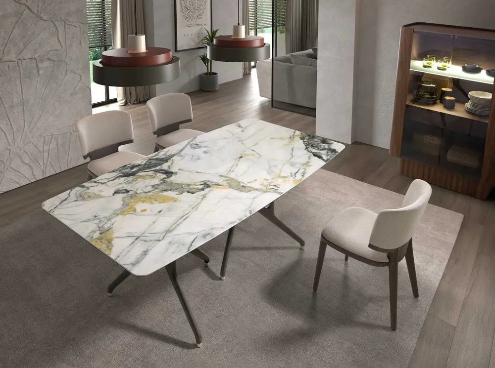 Chairs - Light grey fabric chair - ANGEL CERDÁ